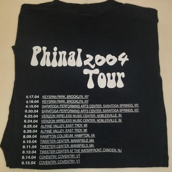 Phish RARE Vintage 2004 Phinal Tour with Tour Schedule on Back Large - Picture 3 of 4